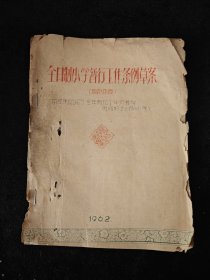 1962年 / 全日制小学暂行工作条例草案（油印版）