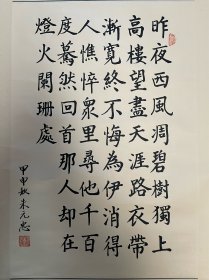 朱元忠 书法 毛笔字 软笔 条幅 卷轴 作品