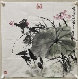 ：王乐佛，原名王专庆，1966年生，山东省青州人，职业画家。自幼习画，早年结业于上海东方艺校，得王个簃、陆俨少等海派名家指导。后入中国书画函大深造，人物、山水、花鸟兼工，工笔、写意皆能，尤善佛画。 作品多次参加全国画展并获奖，⋯现为中国楹联学会会员、中国诗书画研究会研究员、中国美术家联谊会理事、山东省美协会员、青州中国书画家联谊会常务副会长、山东泉城画院青州创作室主任