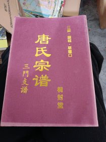 唐氏宗谱三门支谱桐封堂江苏盐城草堰口