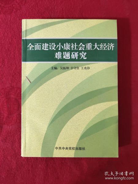 全员建设小康社会重大经济难题研究