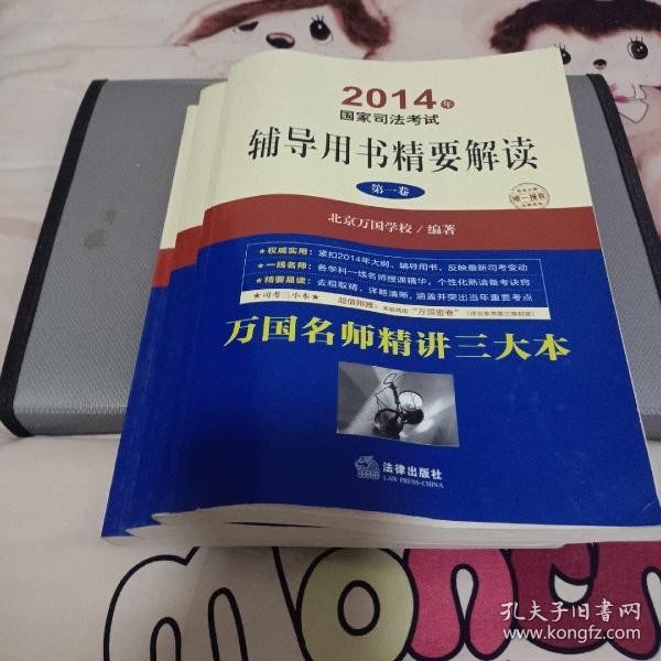 2014年国家司法考试：辅导用书精要解读（司考三小本，套装全3册 ）