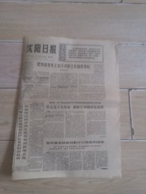 沈阳日报1975年7月9日（生日报纸）国画 儿女大事 刘秉亮