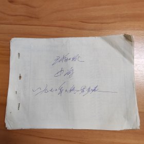 1972年江西省宁都县洛上公社球田大队中药盘查表6页全