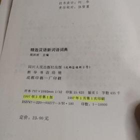 精选汉语新词语词典