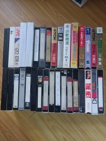 录像带共33盘和售 实拍，品相自鉴