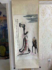著名画家刘学多手绘貂婵赏月图（110）