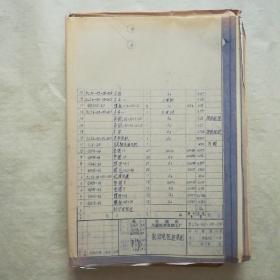 A型机车电路图及部分图(1973年，原袋装。祥见图片)