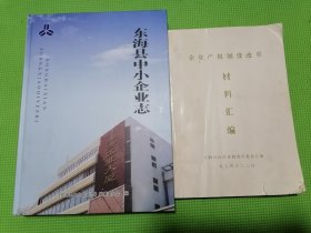 东海县中小企业志（硬精装，全新正版）。按图发货！