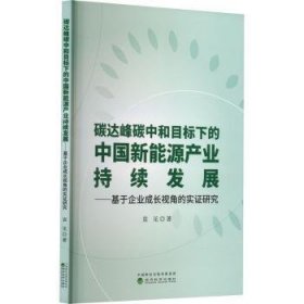 碳达峰碳中和目标下的中国新能源产业持续发展--基于企业成长视角的实证研究