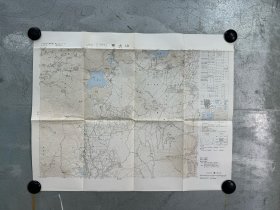 日本地方地图 49 富士山 昭和53年 1:50000，46cm*60cm  地形图 地势图