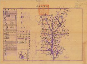 0928古地图1942年于潜县县图。纸本大小79.02*58.31厘米。宣纸艺术微喷复制。150元包邮