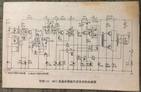 东风205型晶体管超外差收音机电路图 / 4B12型晶体管超外差收音机电路图