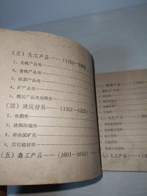 中央统一分配物资订货目录（冶金产品、燃料、化工产品、建筑材料、森工产品、轻纺产品、电机产品、火工产品）