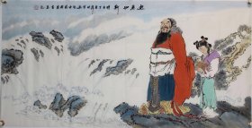 【逝者如斯】 河南美协会员刘老师四尺精品人物