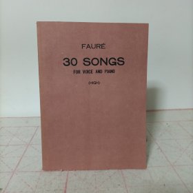 英文版——福莱歌曲30首(高音)
