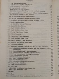 The Theory and Practice of Scintillation Counting 〈闪烁计数的理论与实践〉〔目录见图〕