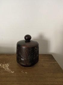 原木调料盒