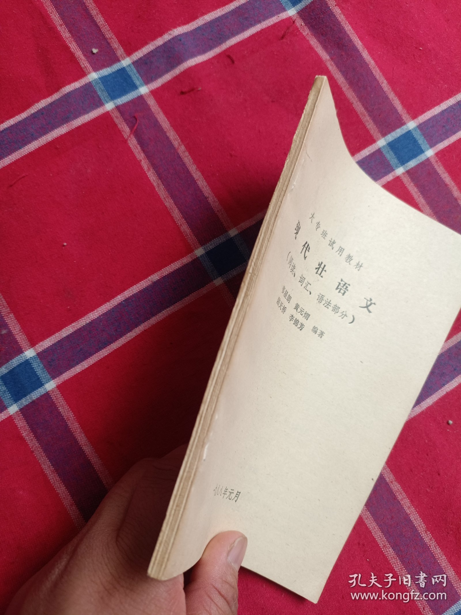 大专班试用教材.现代壮语文.阅读.词汇.语法部分