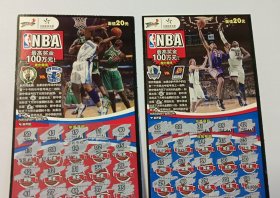 中国体育彩票NBA10张全（仅供收藏)