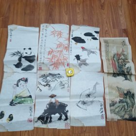 挂历散页6张送1张（名家作画）