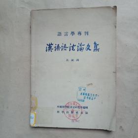 语言学专刊： 汉语语法论文集