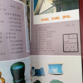 宜兴建筑陶瓷(16开彩色印刷 约70年代宜兴建筑陶瓷出口介绍) 7张薄册子（自然旧 版本年代品相看图自鉴免争议 本资料售.出.后.不.退）