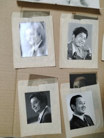 相声表演艺术家 七八十年代，赵振铎 唐杰忠 马季 李金斗 姜昆 梁厚民 照片一组17张，其中4张带底片