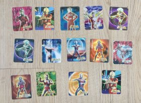 奥特曼勇士大集合卡片14张上海日清食品厂出品怀旧的情怀
