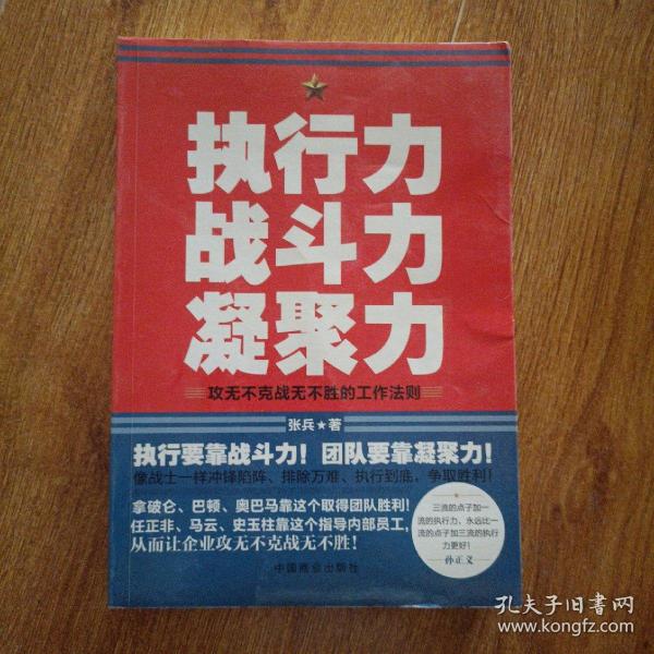 执行力、战斗力、凝聚力：攻无不克战无不胜的工作法则