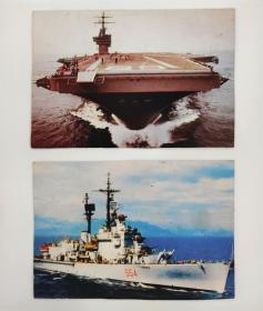 苏联航母和巡洋舰明信片两枚