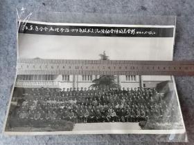 老照片：江苏医学会病理学组1979年技术交流活动全体同志合影（1979年4月镇江）28x19厘米