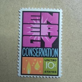 USA112美国1974年 能源保护 外国邮票 新 1全
