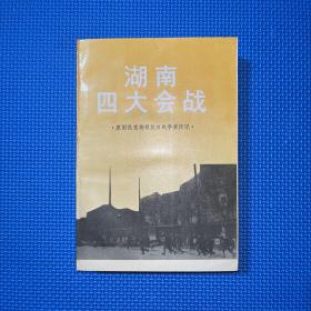 湖南四大会战 原国民党将领抗日战争亲历（1995年一版一印）