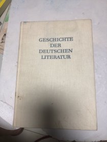 GESCHICHTE DER DEUTSCHEN LITERATUR
