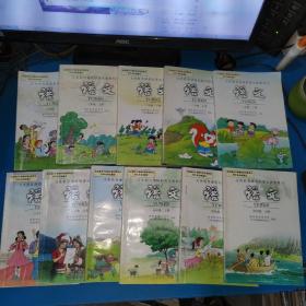 义务教育课程标准实验教科书语文:1一6年级上下(缺一年级上册)11本合售