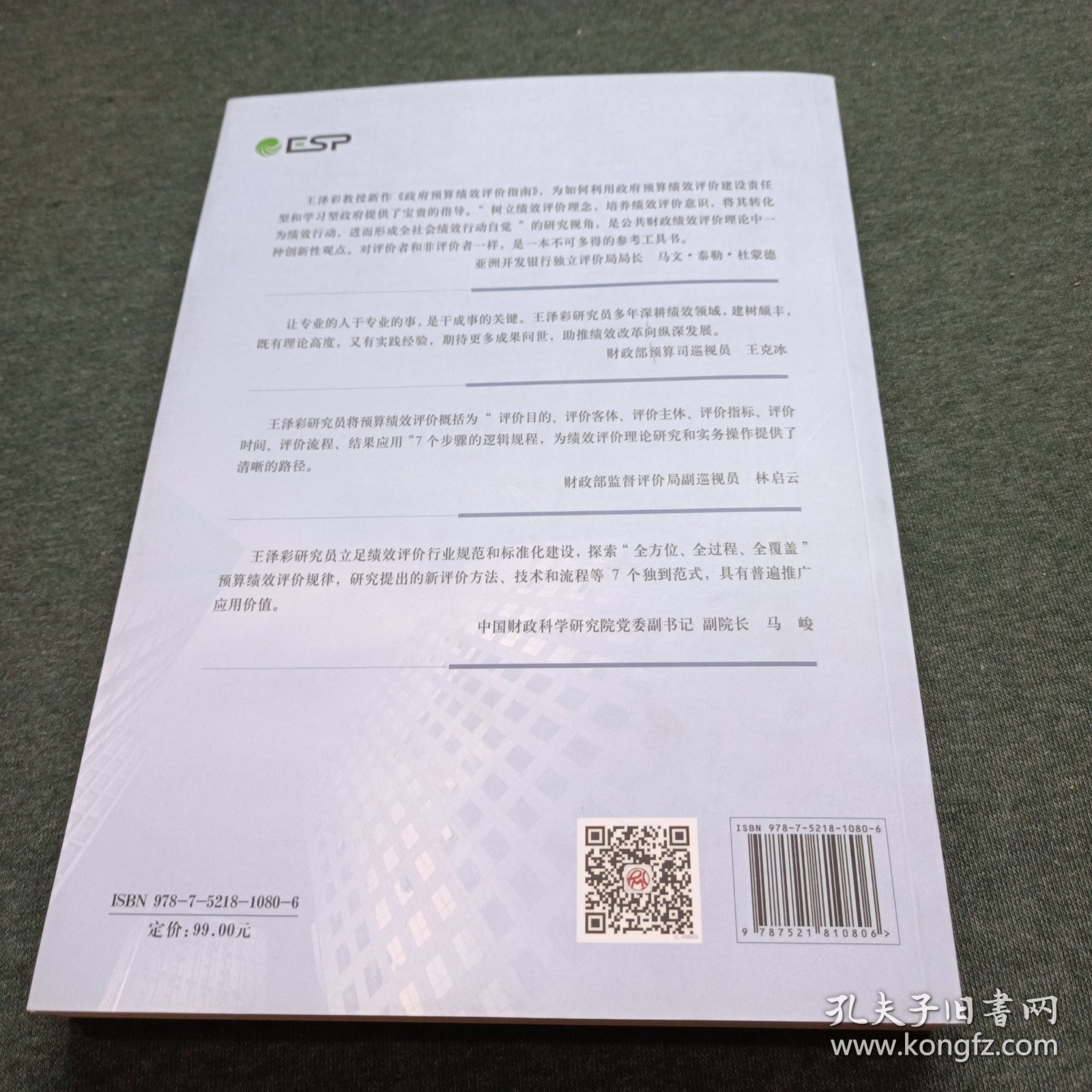 政府预算绩效评价指南——基于绩效评价方法、工具和流程