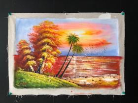 油画71【陈逸飞】人物，手绘油画，104*74cm左右

实物拍摄，一物一图