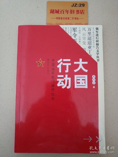 大国行动：中国海军也门撤侨纪实/强军进行时报告文学丛书