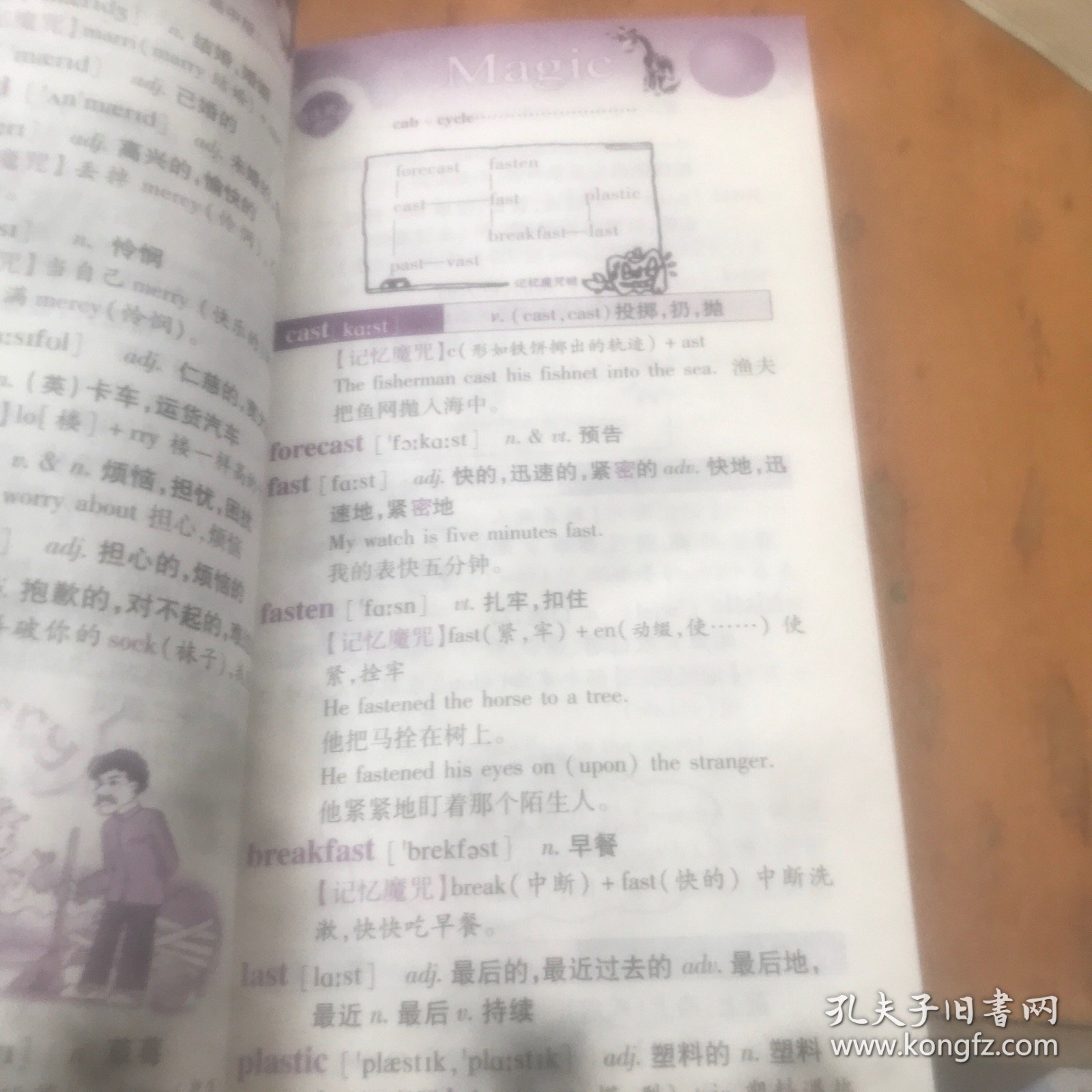 单词记忆魔咒（高中版）内页干净