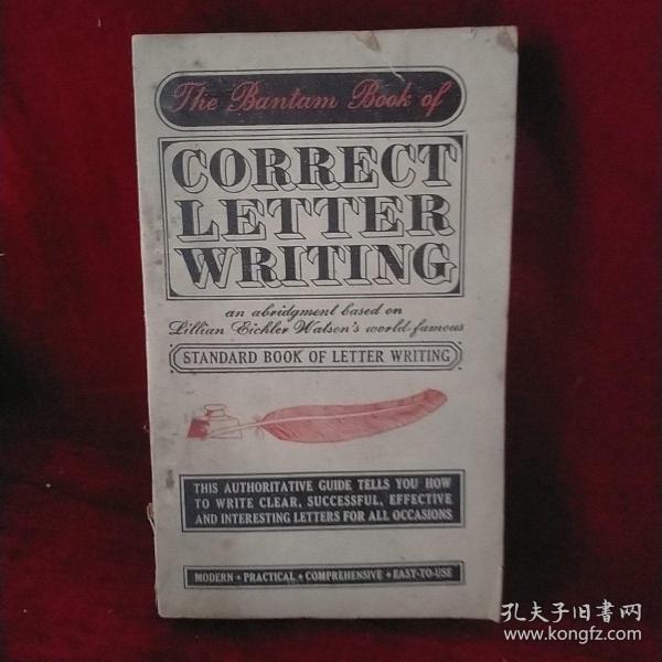 the bantam book of correct letter writing