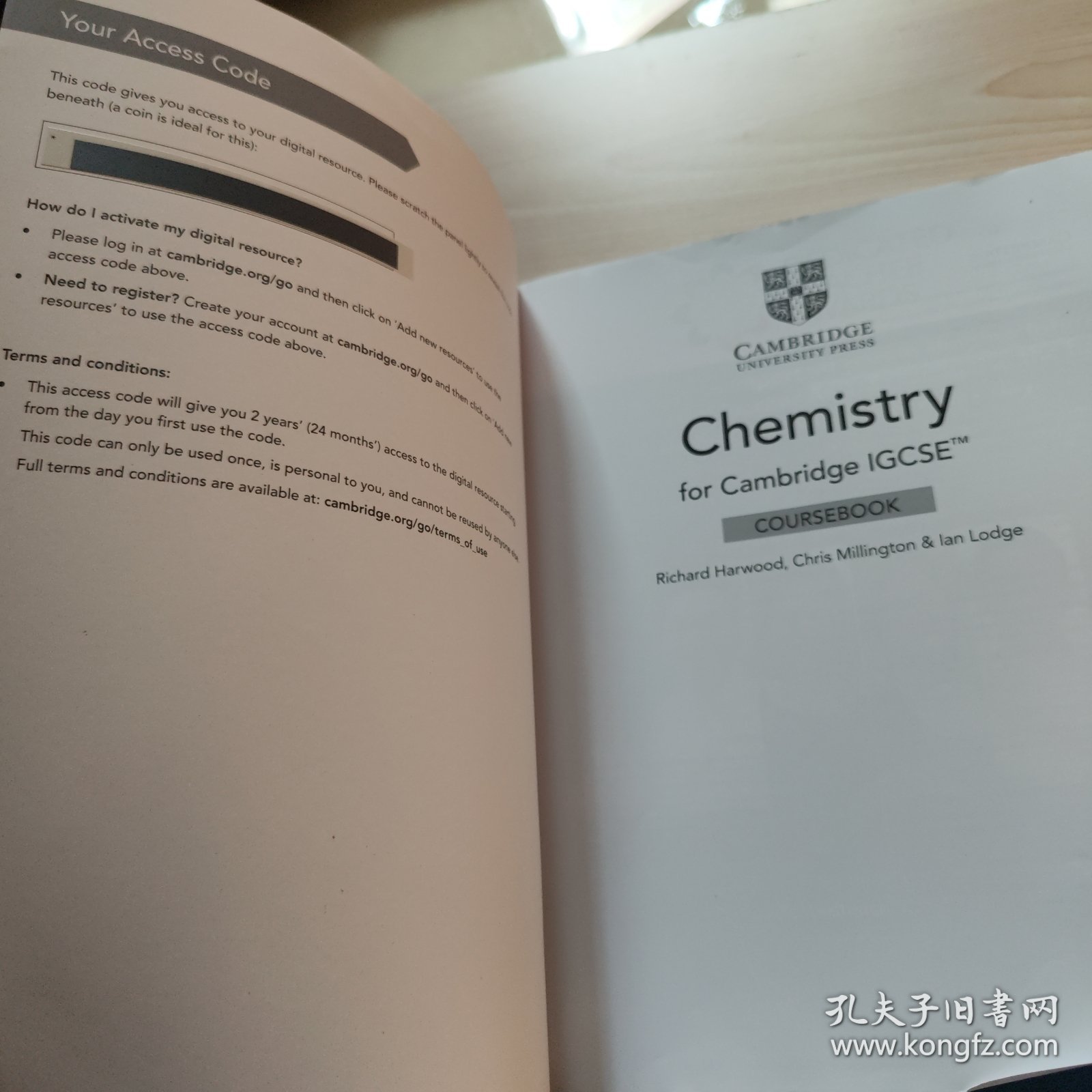 Cambridge IGCSE Chemistry Coursebook 国际预科化学课程课本