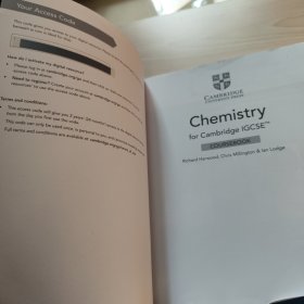 Cambridge IGCSE Chemistry Coursebook 国际预科化学课程课本