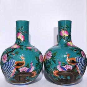 《精品放漏》乾隆炉钧釉天球瓶——清代瓷器收藏