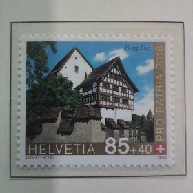 2016 Pro Patria–瑞士的堡垒和城堡 建筑风光风景 新 2全 外国邮票