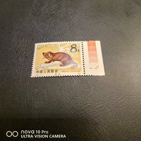 T68-1 紫貂红色标邮票散票 极少见！保真！包邮！收藏
