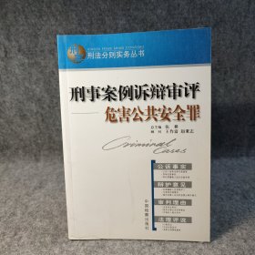 刑事案例诉辩审评.危害公共安全罪