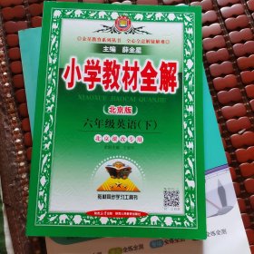 小学教材全解：六年级英语 下 小学教材全练六下 两册打包