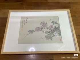 周馨 中美协会员精品没骨画代表作 带框包邮