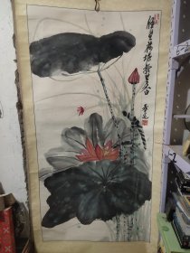 齐派再传弟子 著名画家李春造精品荷花作品